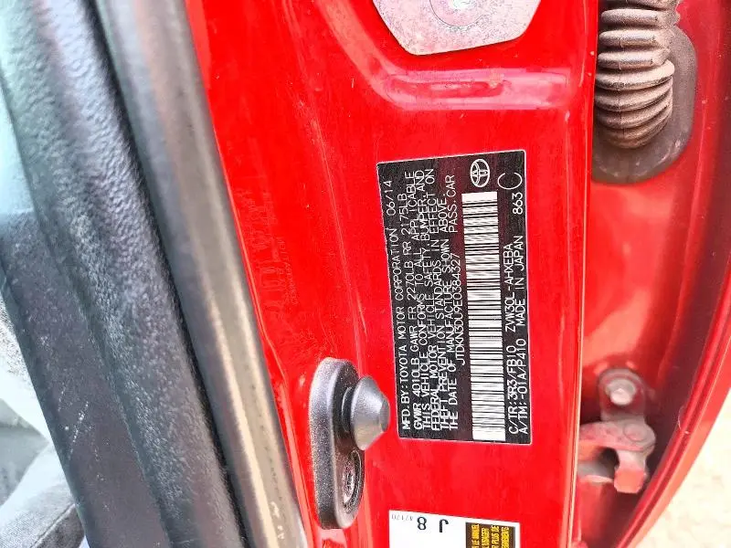 2014 TOYOTA PRIUS TWO  