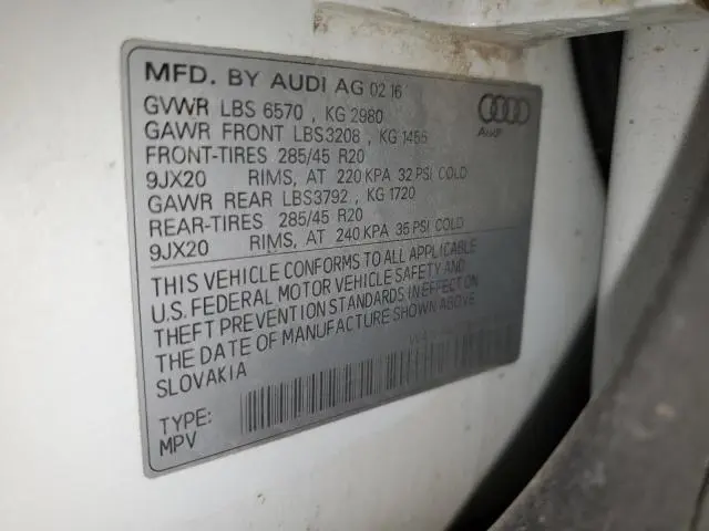 2017 AUDI Q7 PRESTIGE