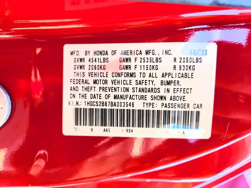 2011 HONDA ACCORD EXL  