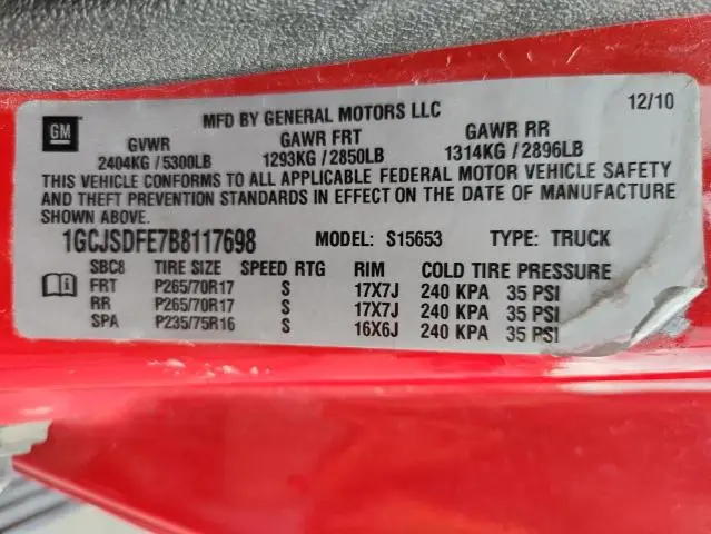 2011 CHEVROLET COLORADO LT  