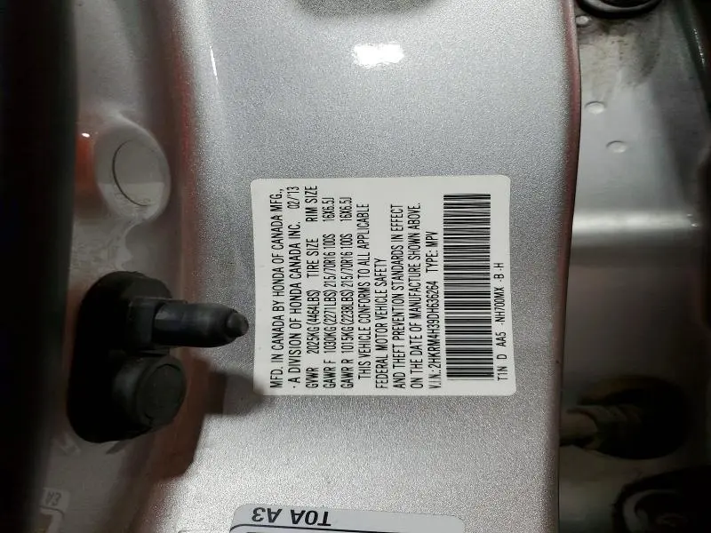2013 HONDA CR-V LX  