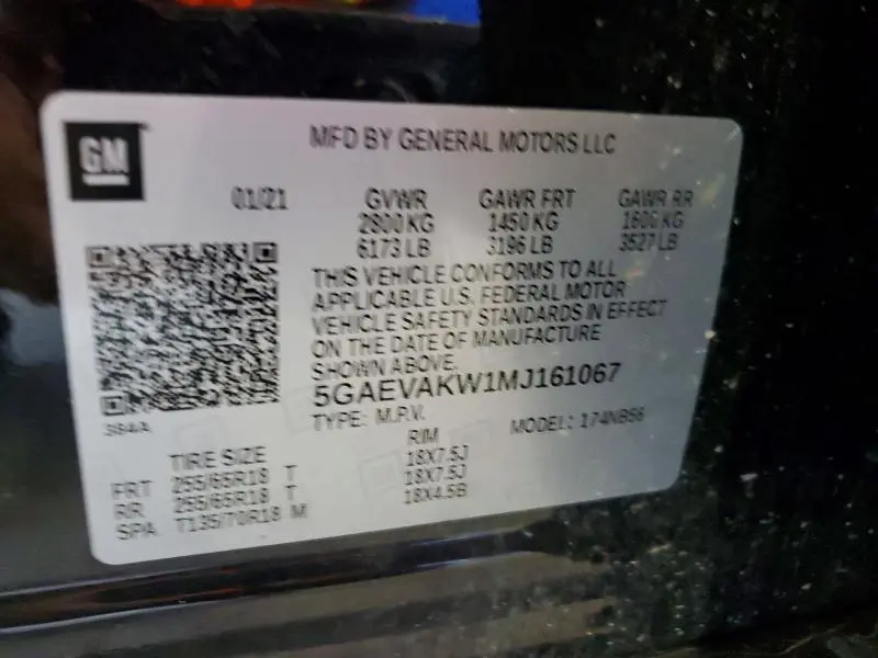 2021 BUICK ENCLAVE   
