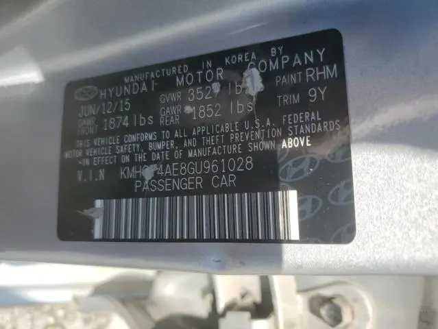 2016 HYUNDAI ACCENT SE  