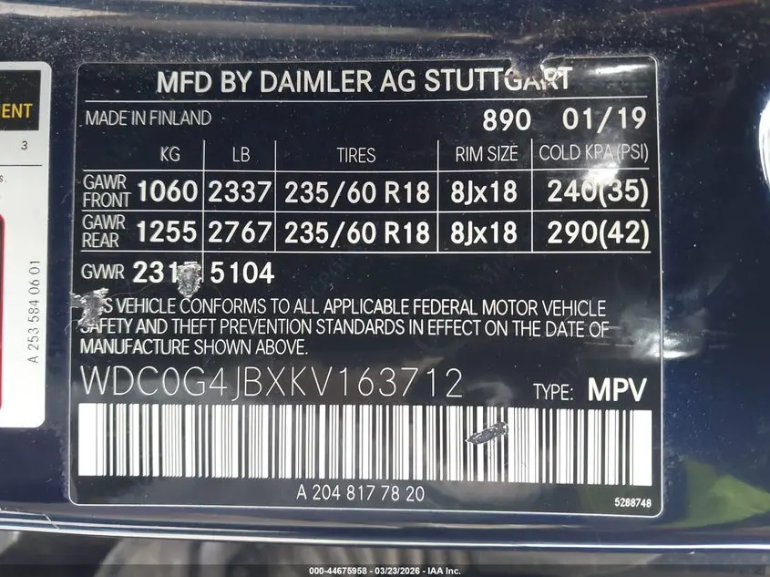 2019 MERCEDES-BENZ GLC 300  