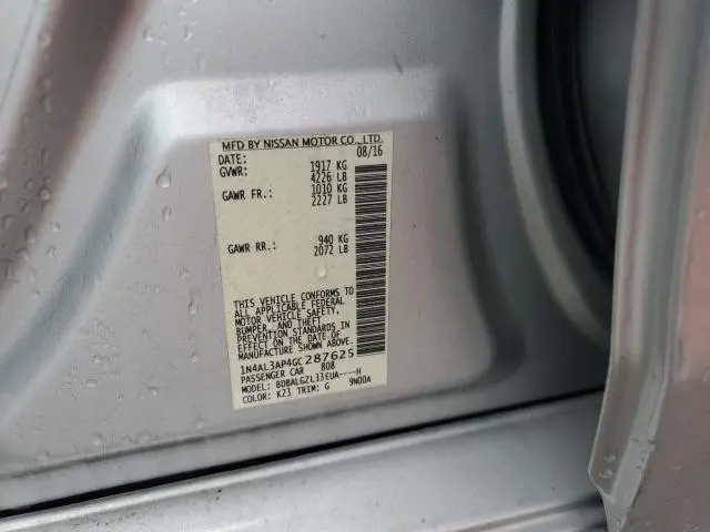 2016 NISSAN ALTIMA 2.5