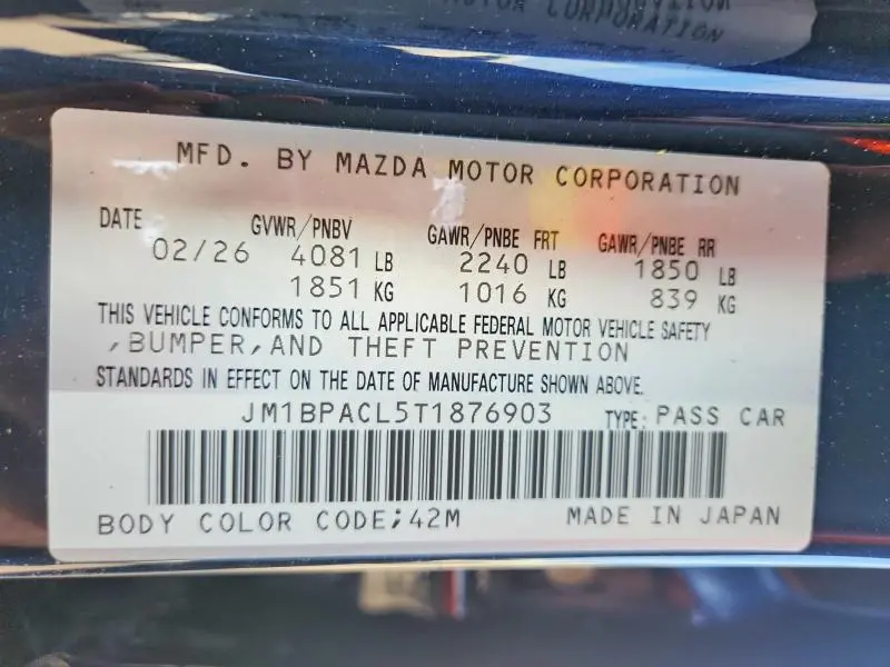 2026 MAZDA 3 PREFERRED  