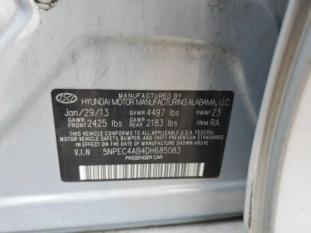 2013 HYUNDAI SONATA SE  