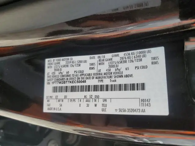 2019 FORD F250 SUPER DUTY  