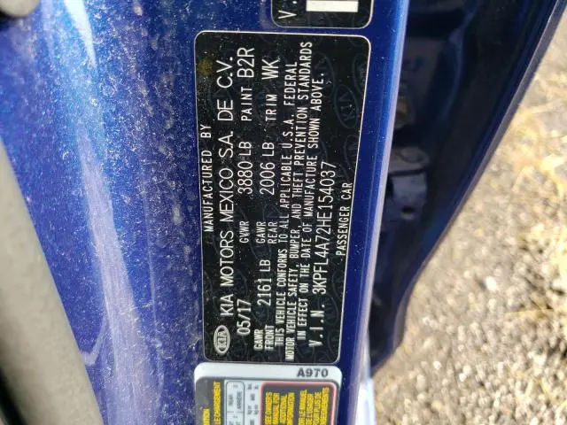 2017 KIA FORTE LX  