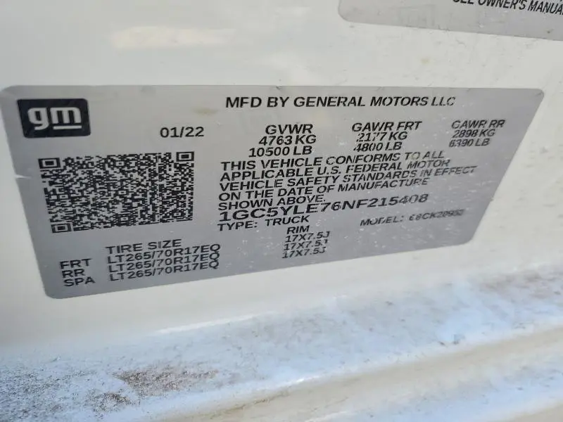 2022 CHEVROLET SILVERADO K2500 HEAVY DUTY  