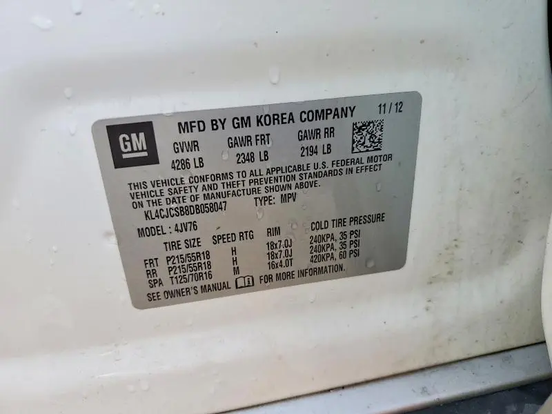 2013 BUICK ENCORE   