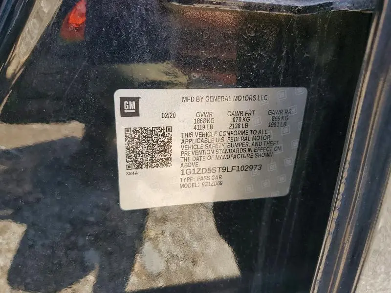 2020 CHEVROLET MALIBU LT  