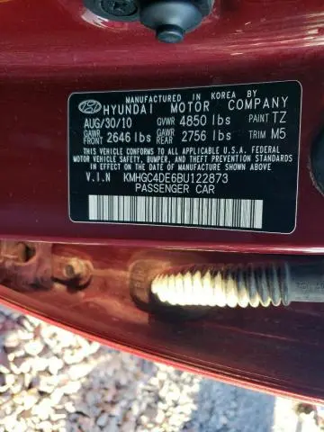 2011 HYUNDAI GENESIS 3.8L  