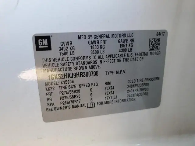 2017 GMC YUKON XL DENALI  