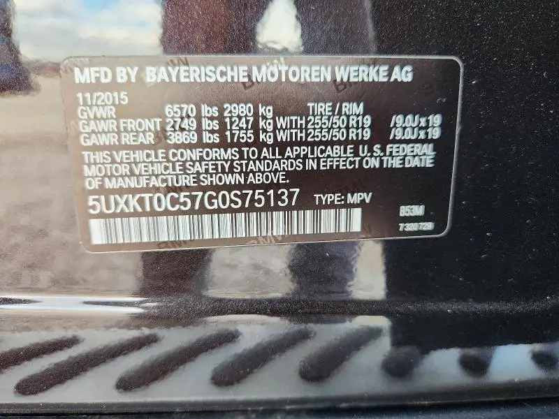 2016 BMW X5 XDR40E  
