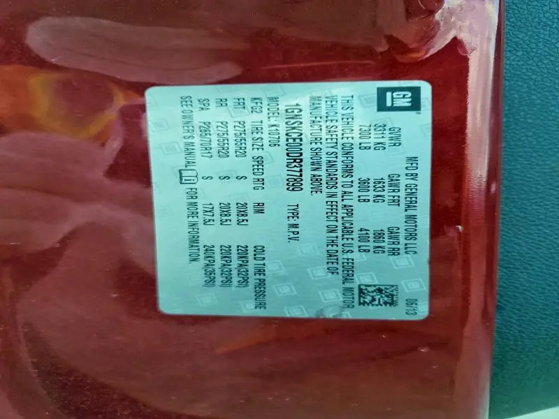 2013 CHEVROLET TAHOE K1500 LTZ  