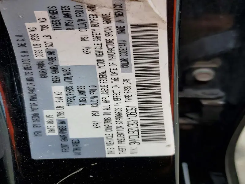2016 TOYOTA SCION IA   