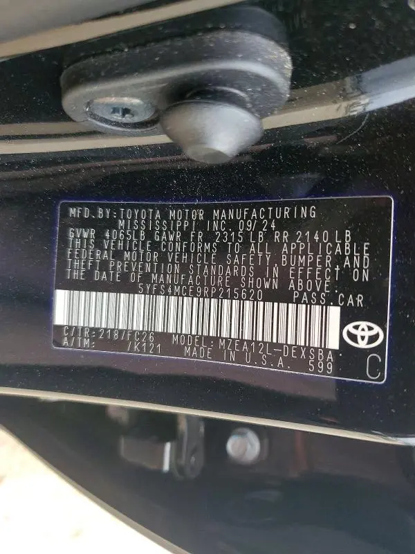 2024 TOYOTA COROLLA SE  