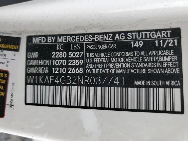 2022 MERCEDES-BENZ C 300  