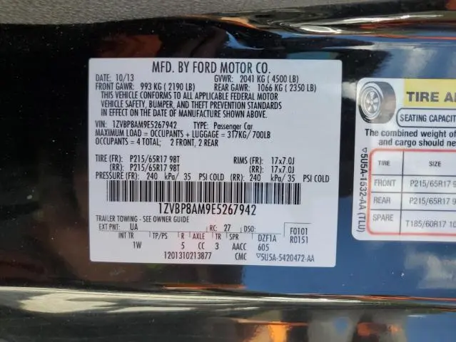2014 FORD MUSTANG   