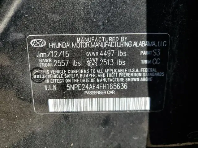2015 HYUNDAI SONATA SE  