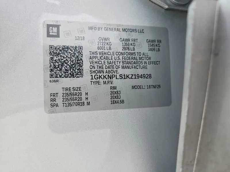 2019 GMC ACADIA DENALI  