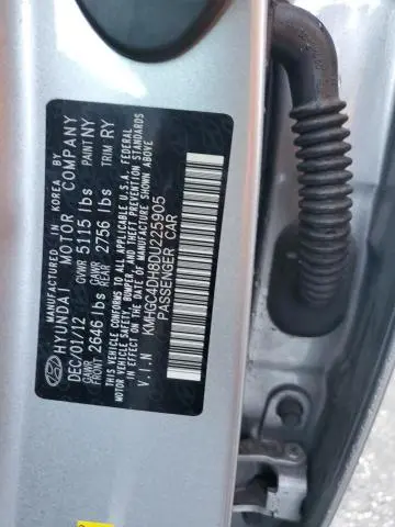 2013 HYUNDAI GENESIS 5.0L  