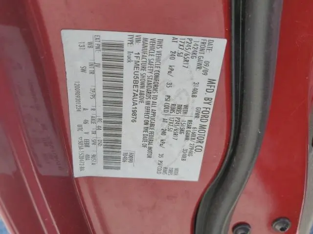 2010 FORD EXPLORER SPORT TRAC XLT  