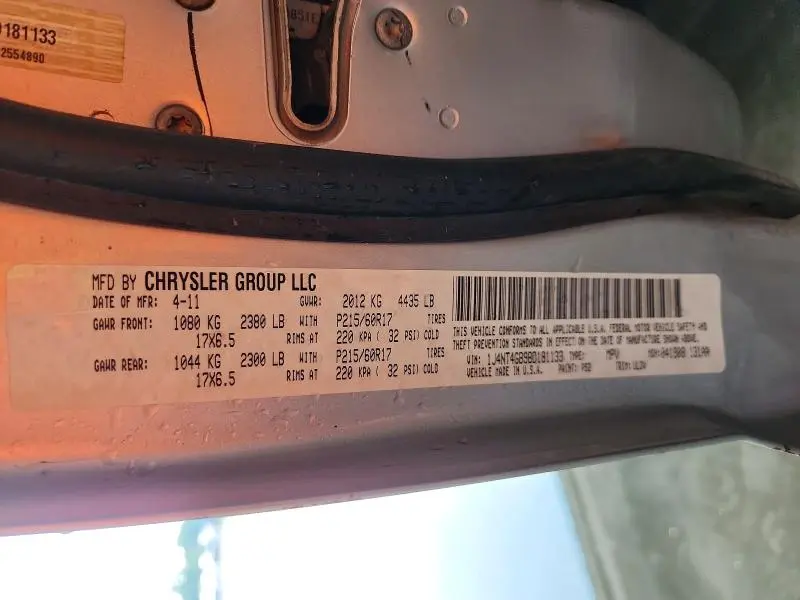 2011 JEEP PATRIOT LATITUDE  