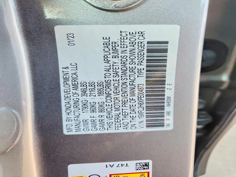 2023 HONDA CIVIC SPORT  