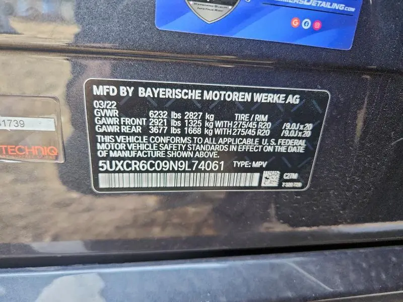 2022 BMW X5 XDRIVE40I  