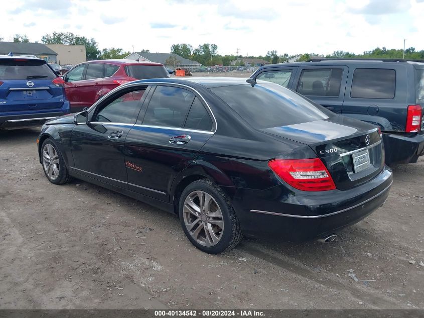 2013 MERCEDES-BENZ C 300 LUXURY 4MATIC/SPORT 4MATIC