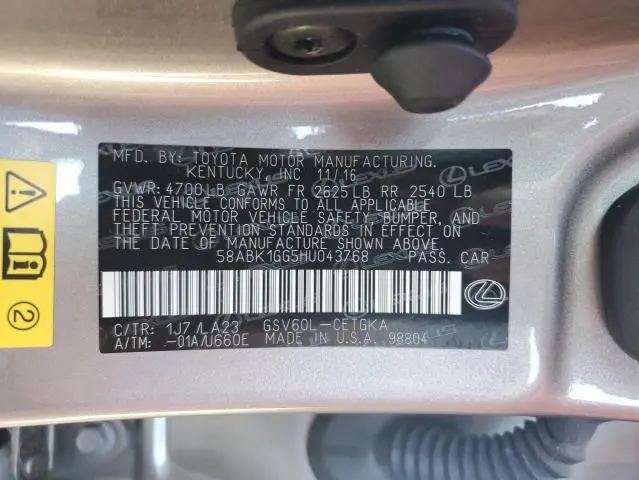 2017 LEXUS ES 350  