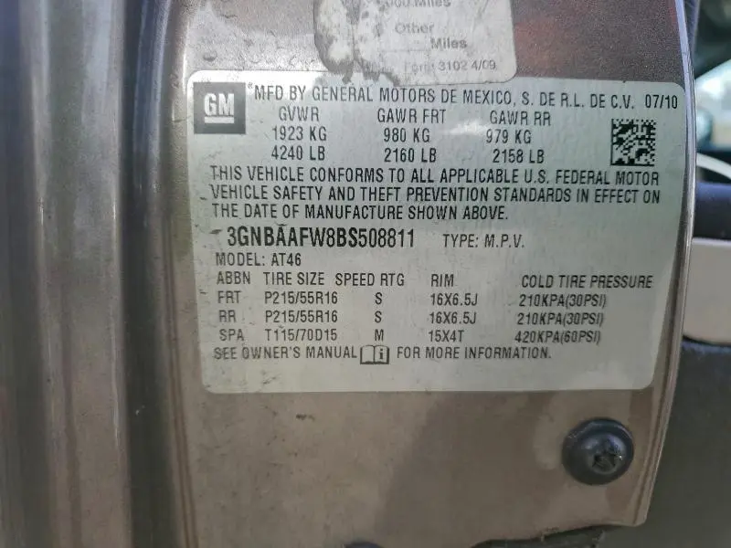 2011 CHEVROLET HHR LS  