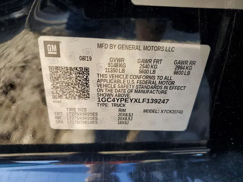 2020 CHEVROLET SILVERADO K2500 HEAVY DUTY LTZ  