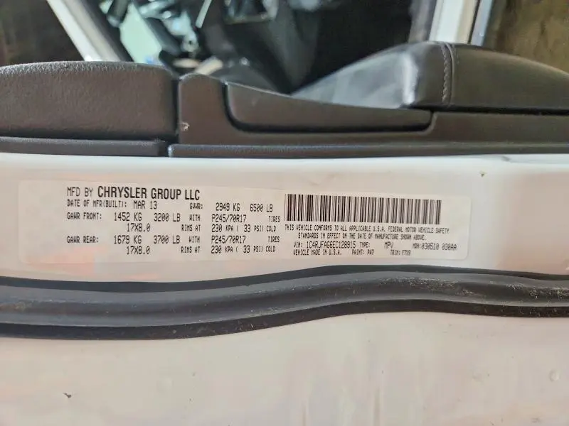 2014 JEEP GRAN CHERO   