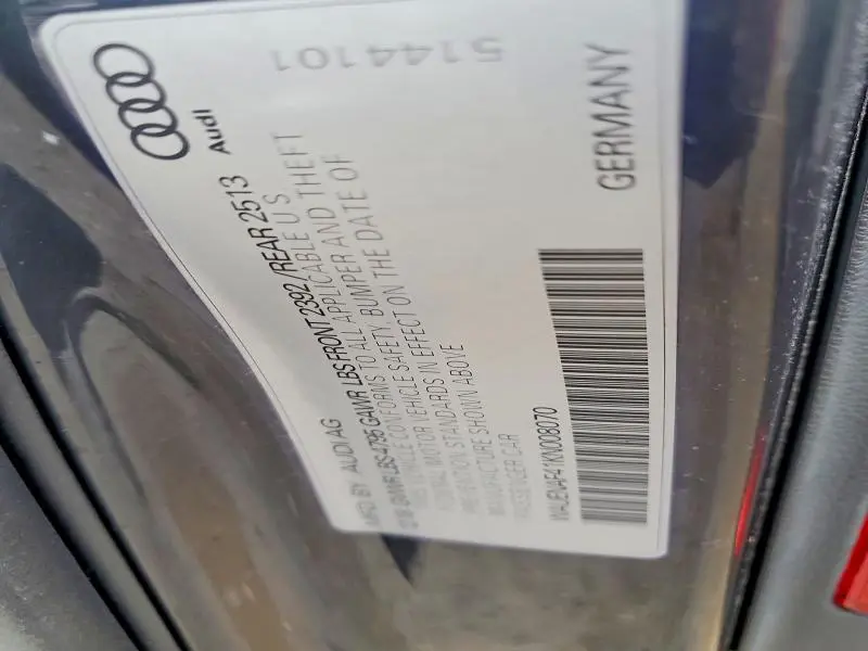 2019 AUDI A4 PREMIUM PLUS  