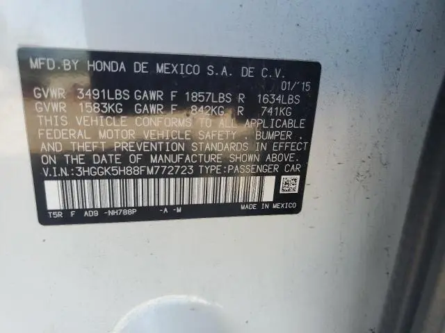 2015 HONDA FIT EX