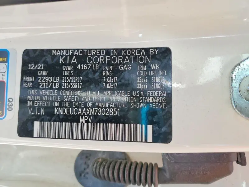 2022 KIA SELTOS S  