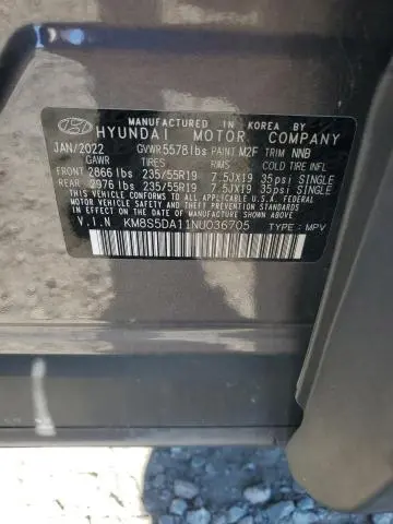 2022 HYUNDAI SANTA FE LIMITED  