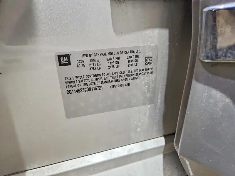 2016 CHEVROLET IMPALA LTZ  