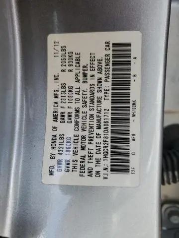 2013 HONDA ACCORD EXL  