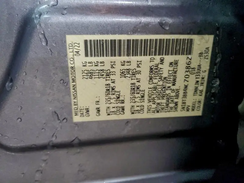 2022 NISSAN ROGUE SV  