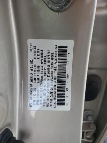 2013 HONDA ACCORD EX  