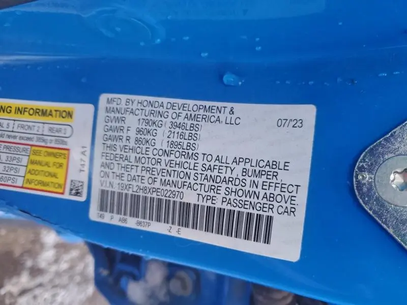 2023 HONDA CIVIC SPORT  