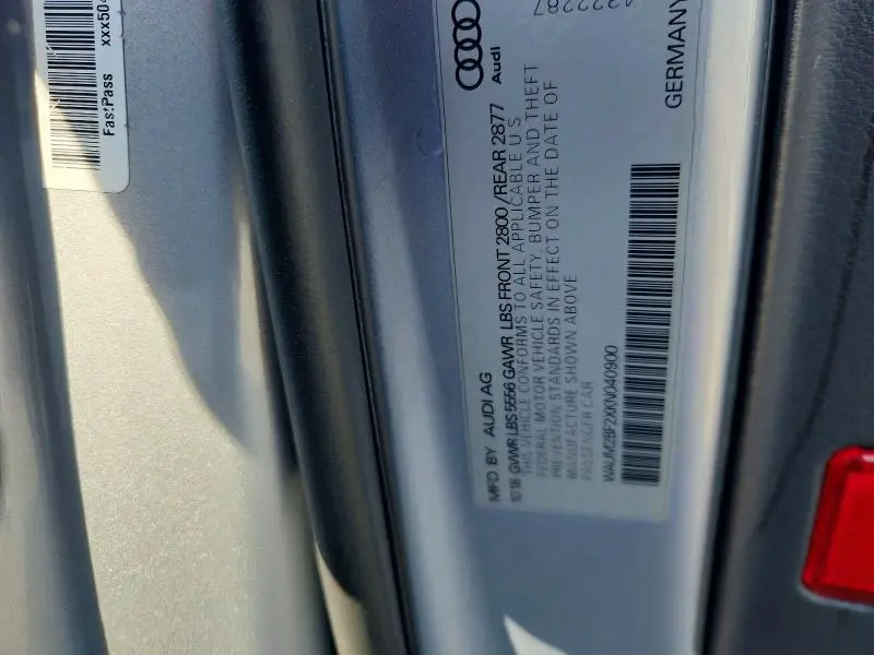 2019 AUDI A6   