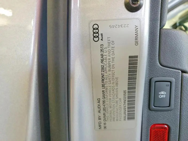 2017 AUDI A4 PREMIUM  