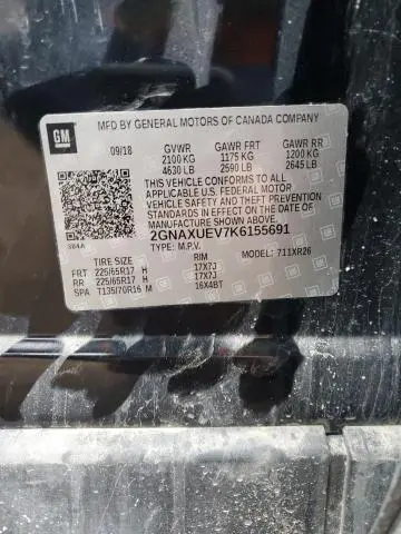 2019 CHEVROLET EQUINOX LT  