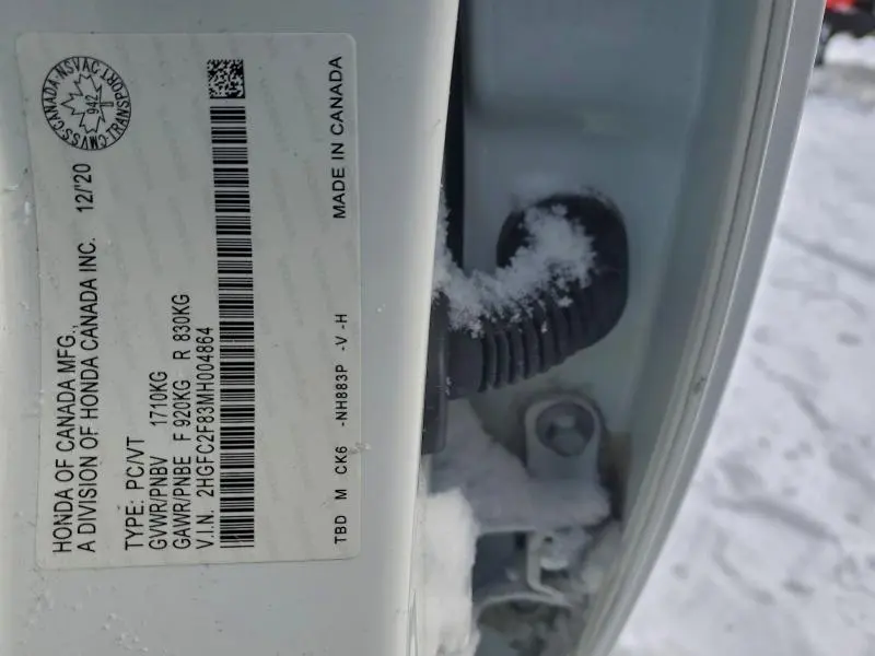 2021 HONDA CIVIC SPORT  