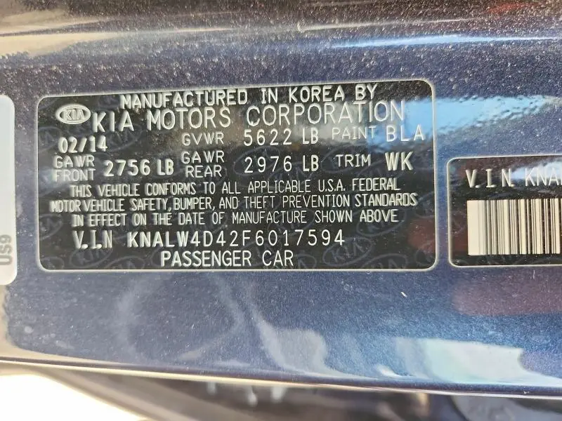 2015 KIA K900   